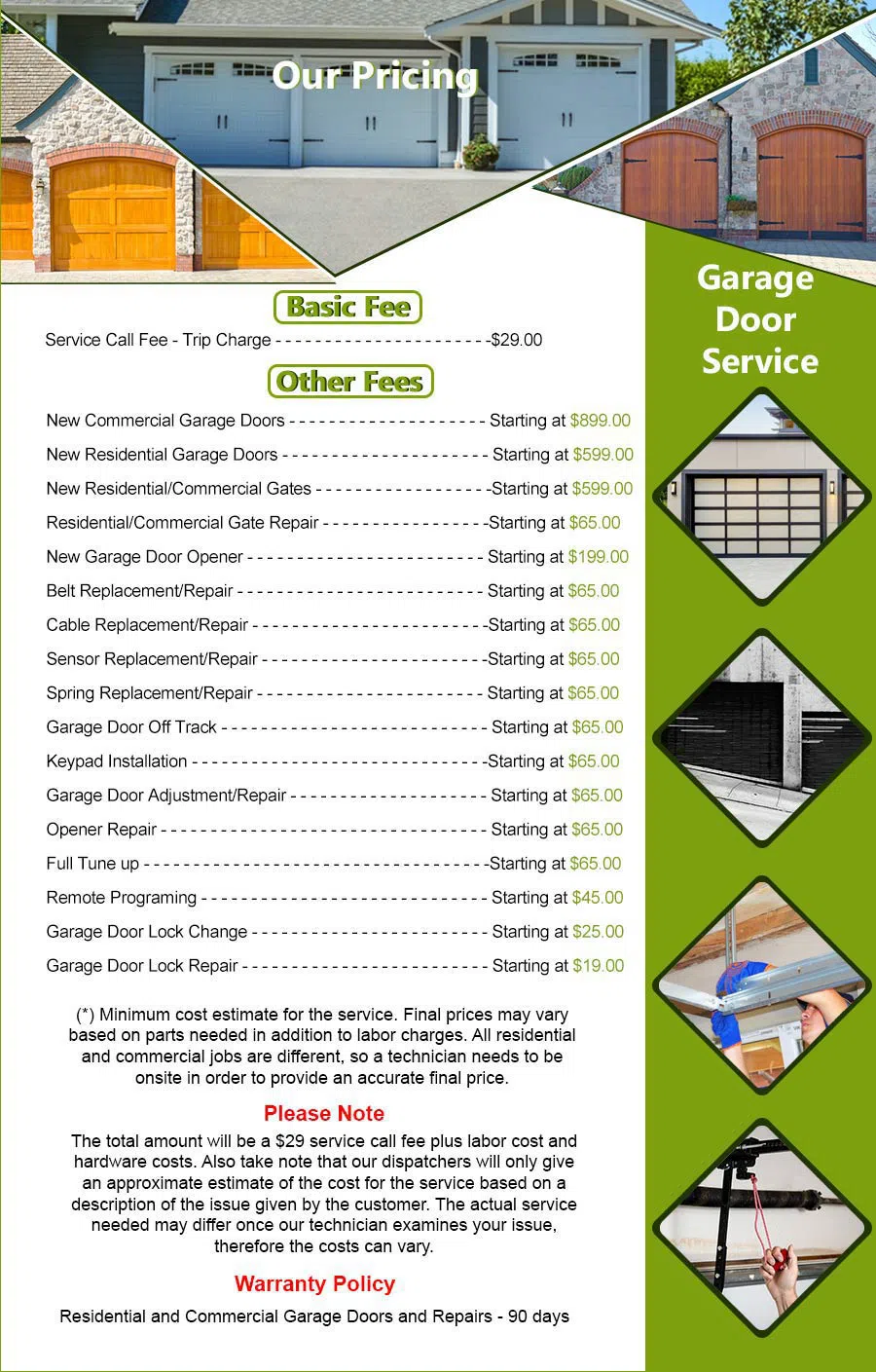 Interstate Garage Door Service Chicago, IL 773-569-3977